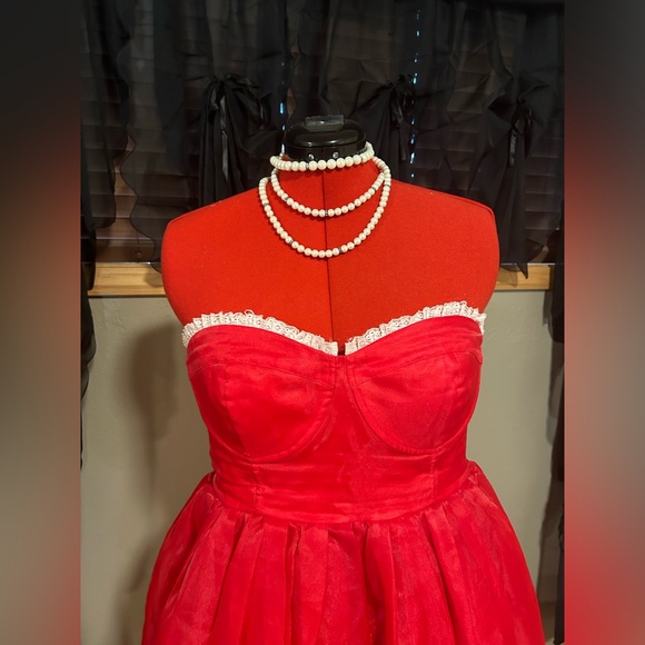 Red Corset Dress Selkie XXL *Rare* - Picture 14 of 16